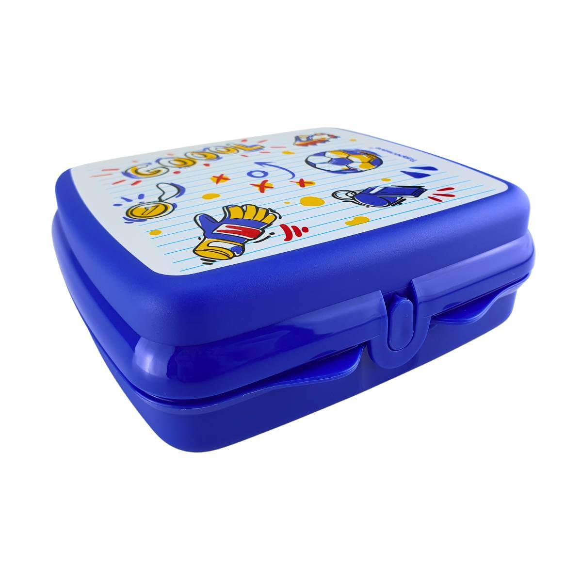 Tuperware Porta Sanduíche Futebol Azul